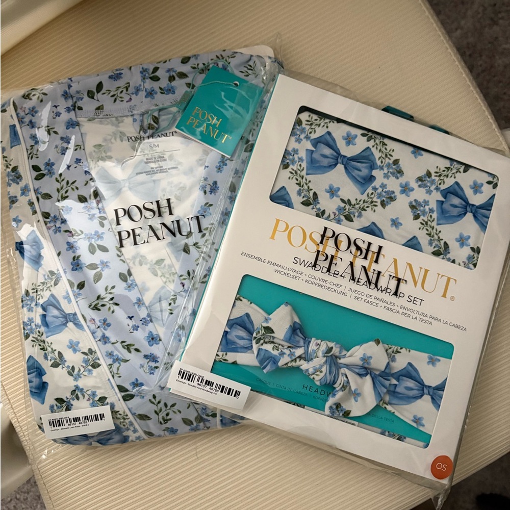 Posh Peanut Emersyn Robe & Swaddle Set